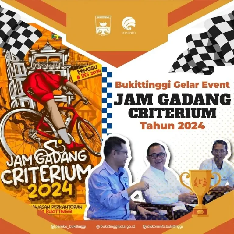 Jam Gadang Criterium 2024 Ajang Balap Sepeda dan Promosi Wisata Bukittinggi