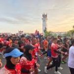 police woman run bukittinggi