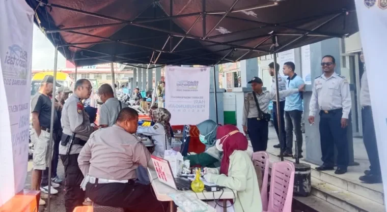 Kolaborasi dengan PMI Bukittinggi, Terminal Aur Kuning