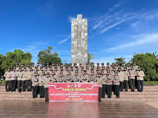 polwan polda sumbar rayakan hari jadi ke 77